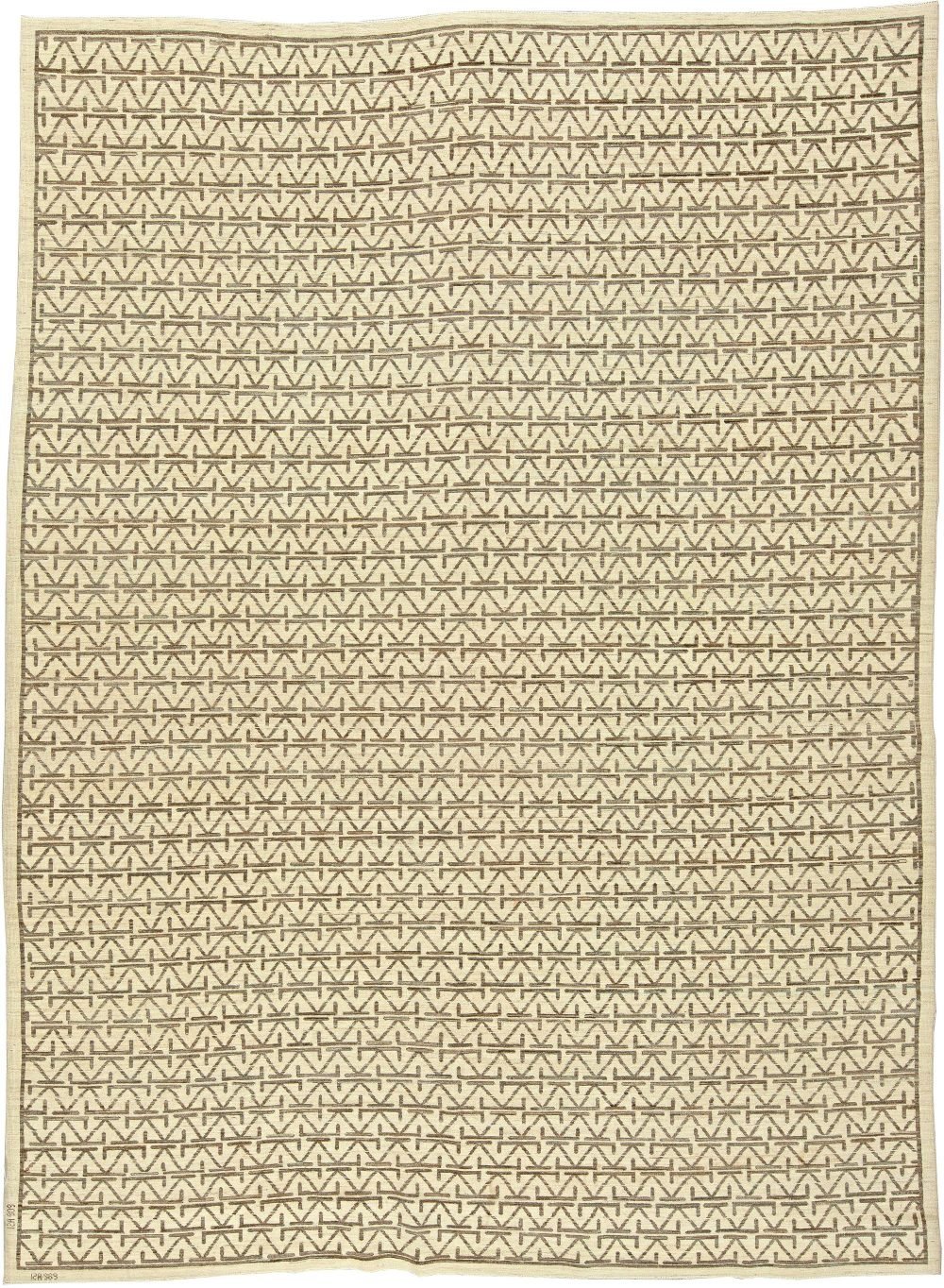 Doris Leslie Blau Collection Oriental Inspired Rug in Beige and Brown N11135