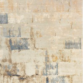 Contemporary Beige, Taupe and Gold Wall-Sky Dreamy Rug N10842