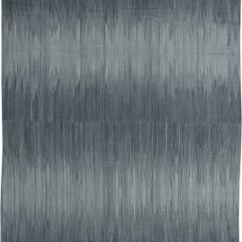 Abstract Modern Slate Gray Gradient Flatweave Rug “Silverwave” N11566