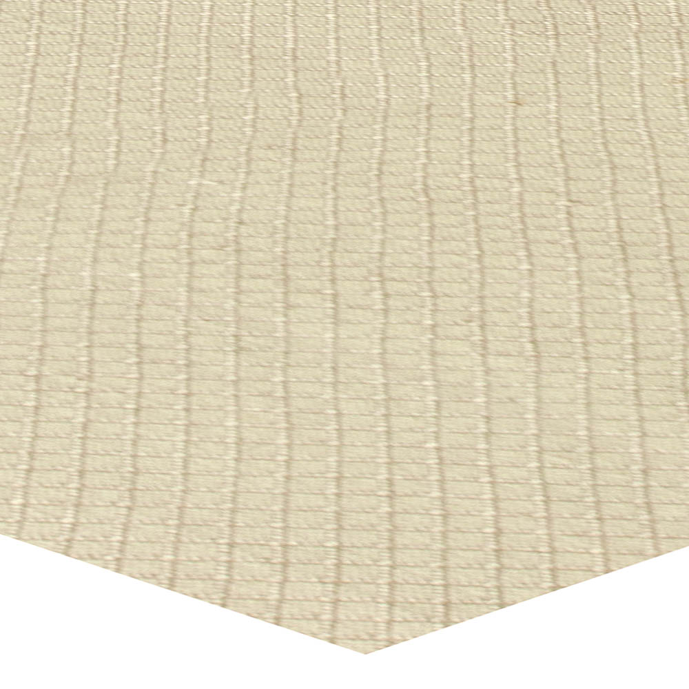 Doris Leslie Blau Collection Modern Geometric Beige Flat Weave Viscose Rug N11309