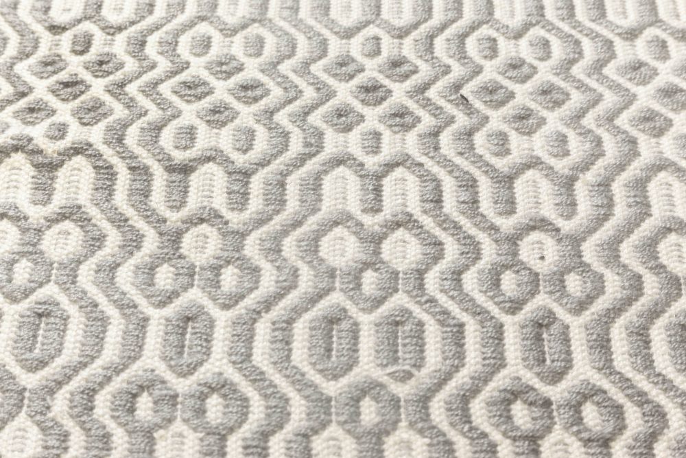 Doris Leslie Blau Collection Modern Chessboard Pattern Flat-Weave Wool Rug N11859