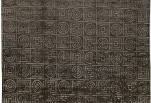 Doris Leslie Blau Collection Art Deco Design Tibetan Handmade Wool and Silk Rug N11200