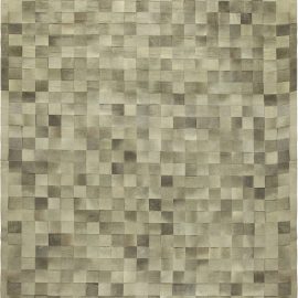 Oversized Modern Geometric Hair-on-Hide Rug N11247