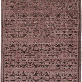 Doris Leslie Blau Collection Contemporary Indian Lilac, Plum, Wool Rug N11033