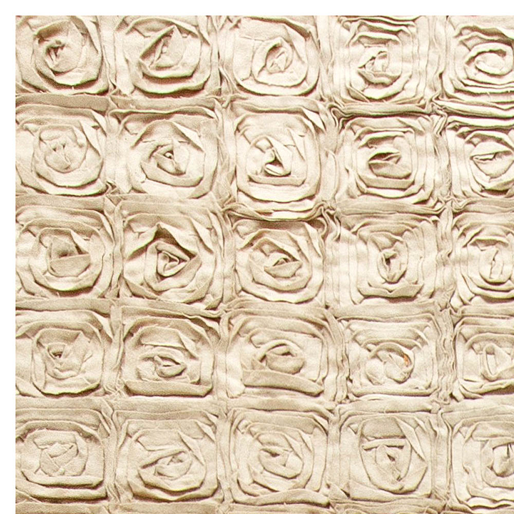 Doris Leslie Blau Collection Modern Floral Rose Gold Handcrafted Carpet N10999