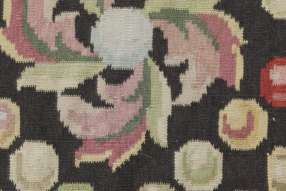 Doris Leslie Blau Collection European Inspired Bassarabian Botanic Wool Rug N11510