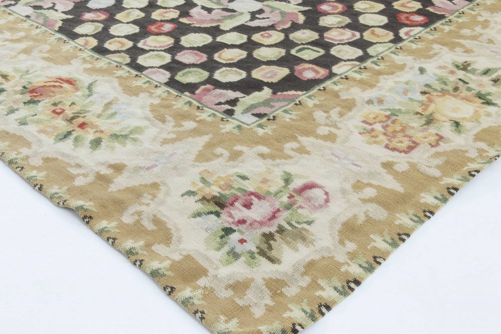 Doris Leslie Blau Collection European Inspired Bassarabian Botanic Wool Rug N11510