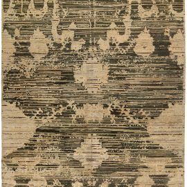 Doris Leslie Blau Collection Anatolia Beige, Brown Hand Knotted Wool Rug N10265
