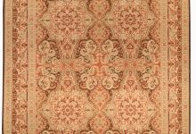 Doris Leslie Blau Collection Floral, Bessarabian Style Beige, Orange Wool Rug N10659