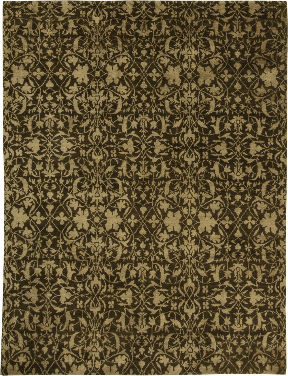 Doris Leslie Blau Collection European Inspired Tibetan Wool, Silk Rug N11546