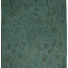 Doris Leslie Blau Collection Floral Tibetan Handmade Wool Rug N10150
