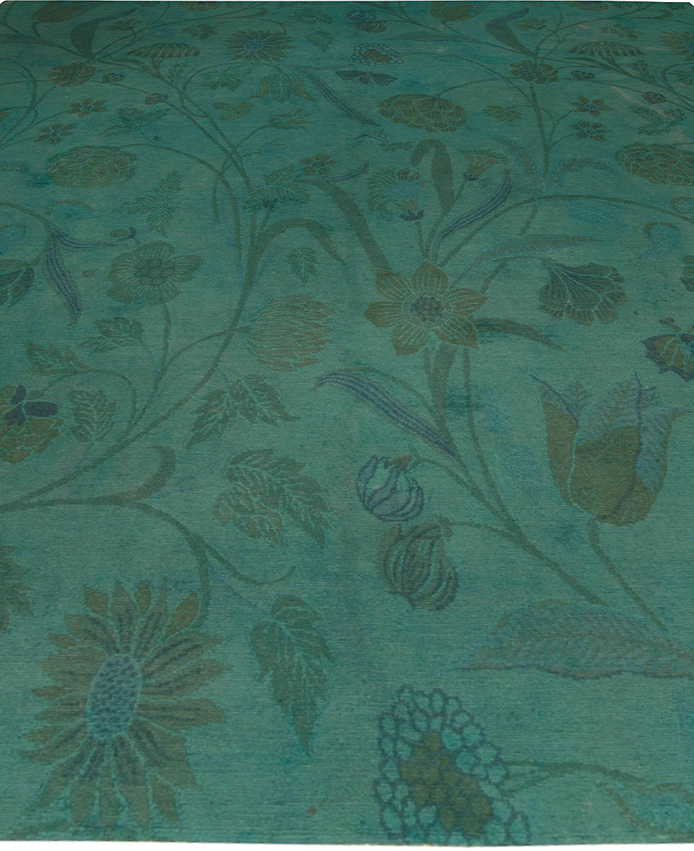 Doris Leslie Blau Collection Floral Tibetan Handmade Wool Rug N10150