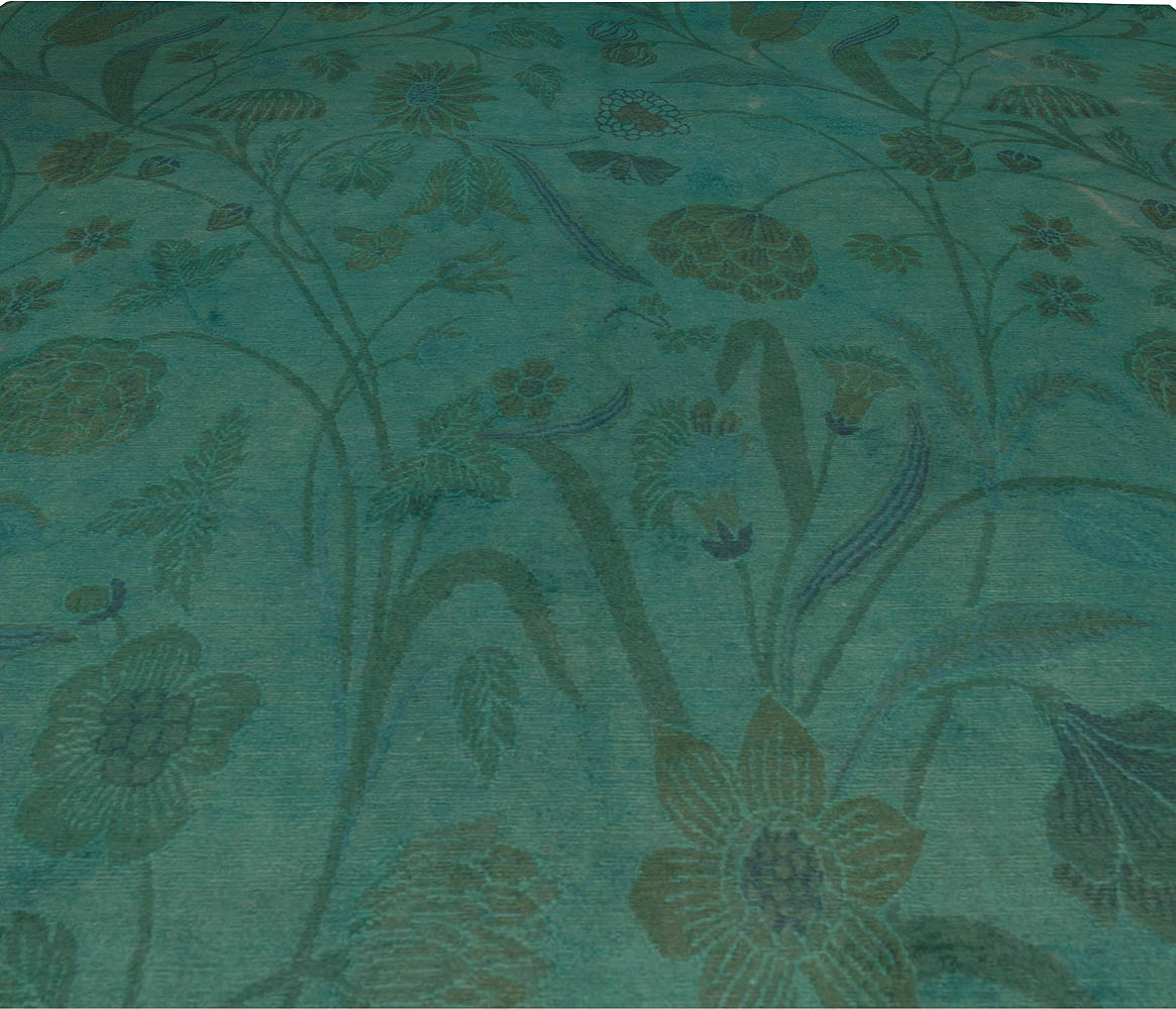 Doris Leslie Blau Collection Floral Tibetan Handmade Wool Rug N10150