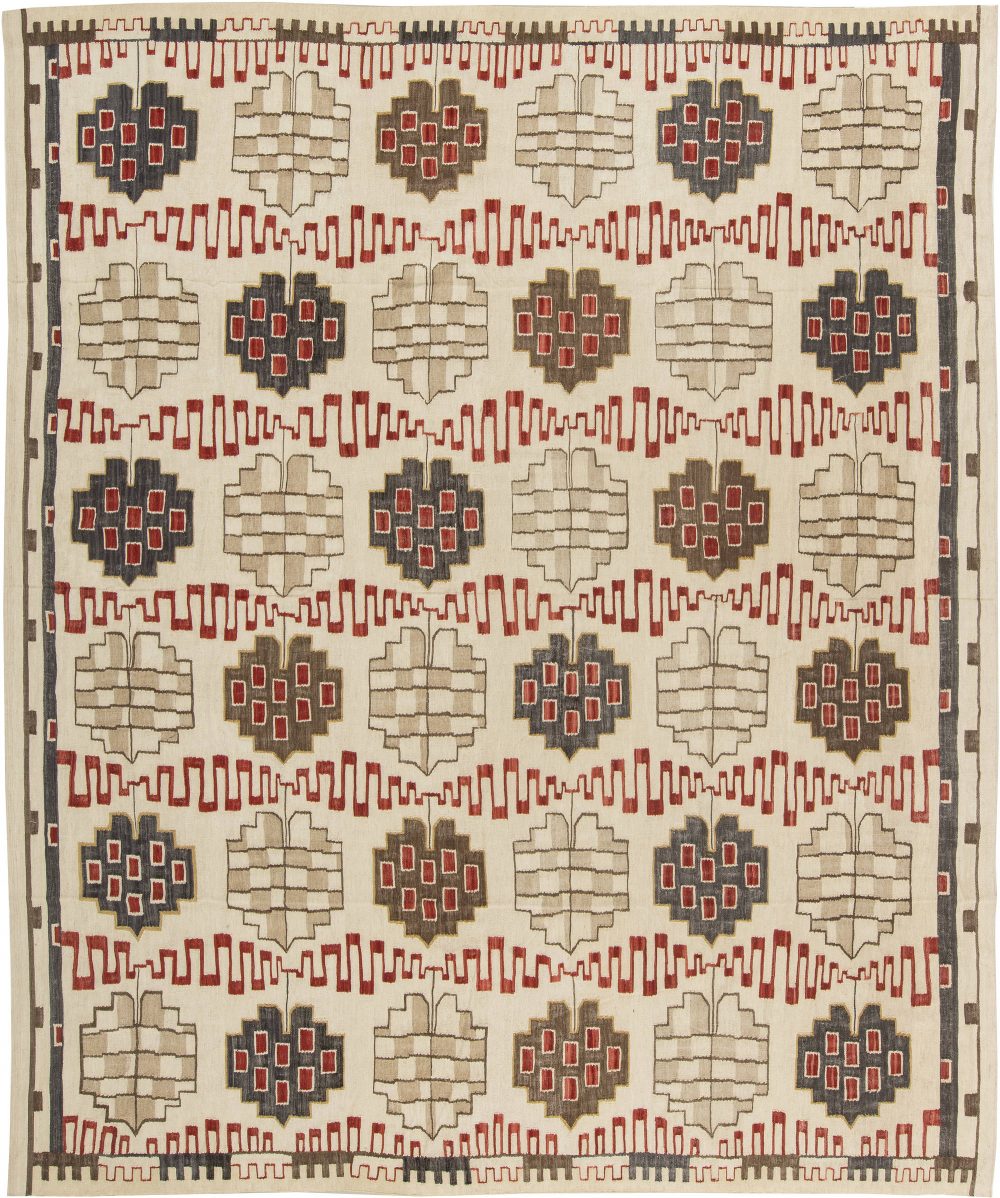 Swedish Designed Flat Weave Rug N11410