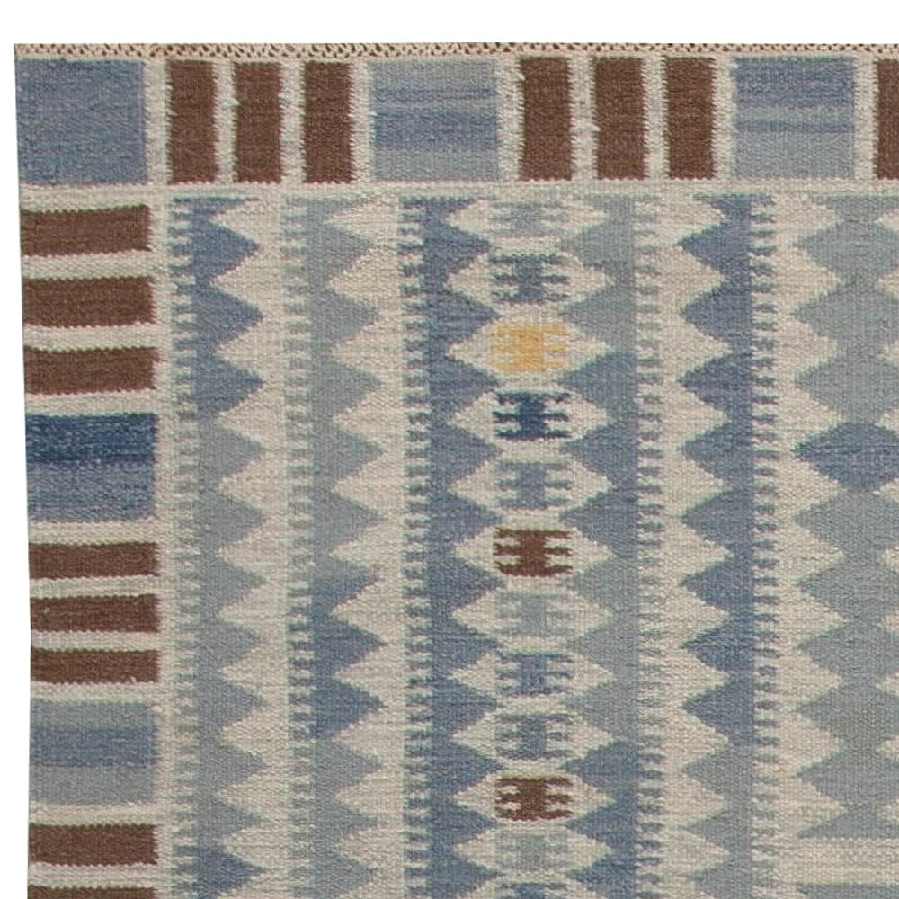 Swedish flat weave Rug N11236