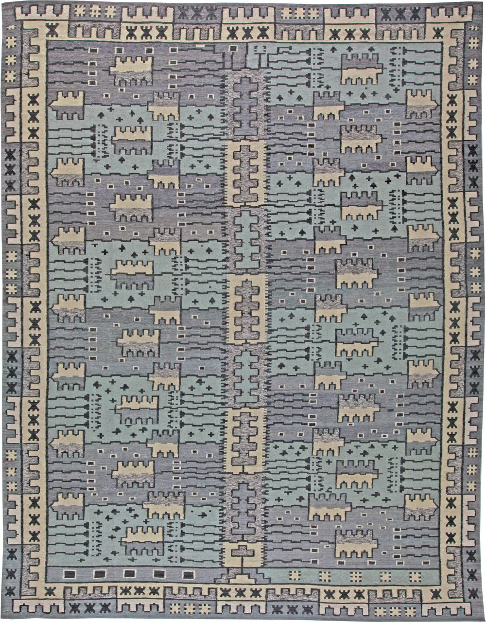 Swedish Flat Weave Rug N11143