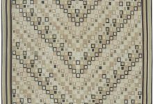 Doris Leslie Blau Collection <mark class='searchwp-highlight'>Swedish</mark> Design Beige and Brown Flat-Weave Wool Rug N11497