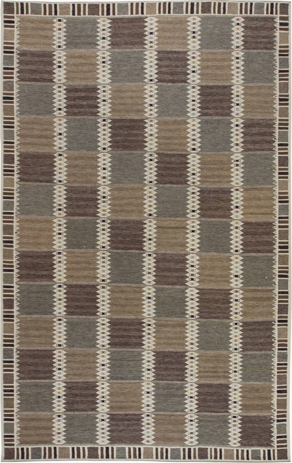 Swedish Design Flat Weave Rug N11581