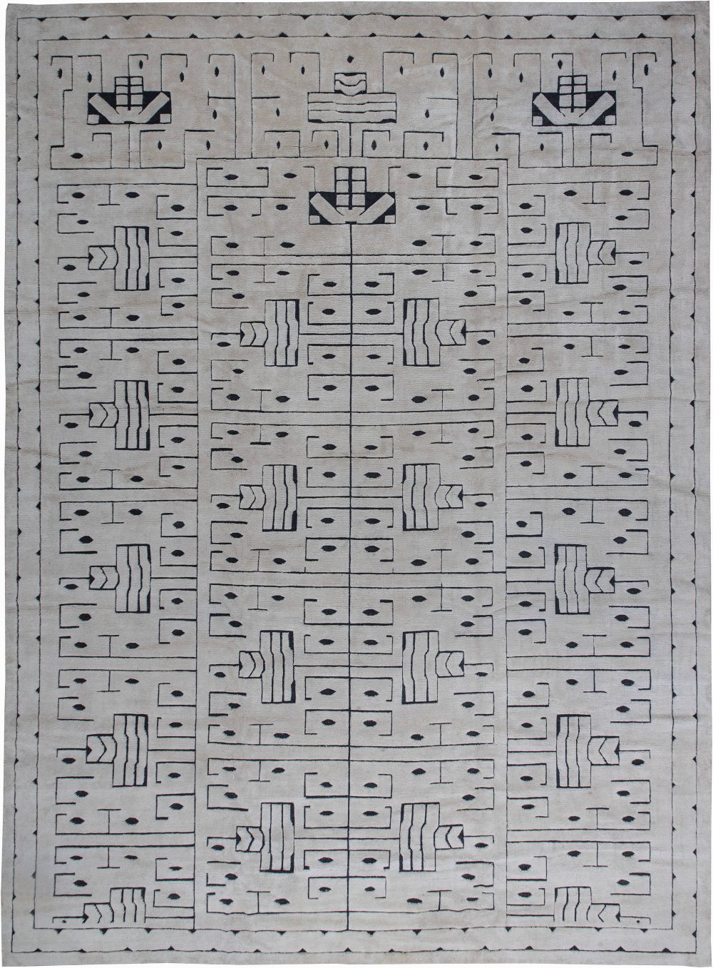 Swedish Skvattram Half Pile Rug N11491