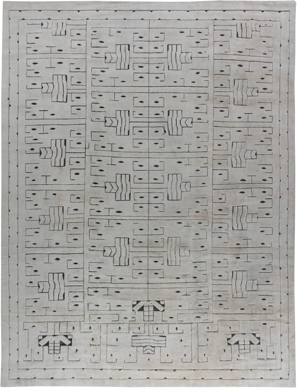 Swedish Skvattram Half Pile Rug N11632