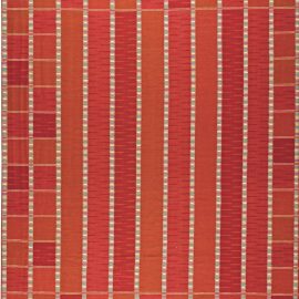 Modern Flatweave Geometric Brick Red Hand-Knotted Wool Oversized Rug “Emberline” N11132