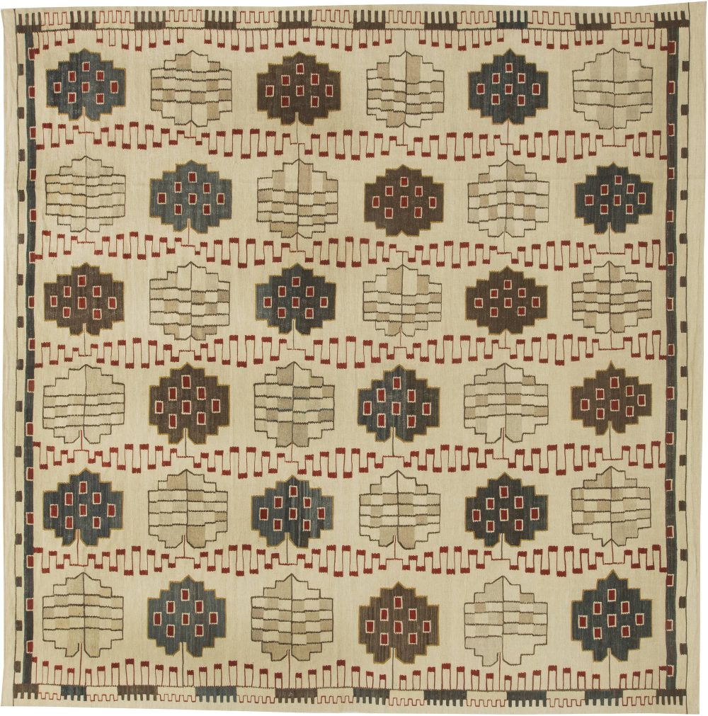 Swedish Flat Weave Rug N11643