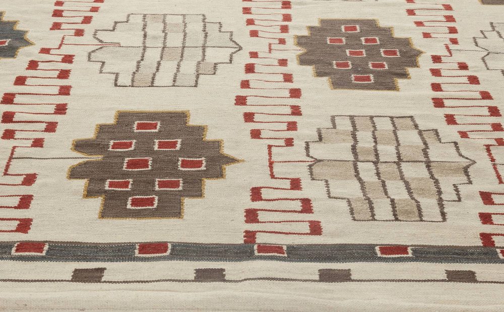 Swedish Flat Weave Rug N11643