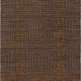 Doris Leslie Blau Collection Modern Geometric Wool Rug by Kim Alexandriuk N10913