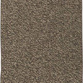 Hand-Knotted Modern Solid Brown Handmade Wool Runner “Tress” N10862