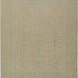 Doris Leslie Blau Collection Modern Samarkand Taupe, Gray Handmade Wool Rug N11061