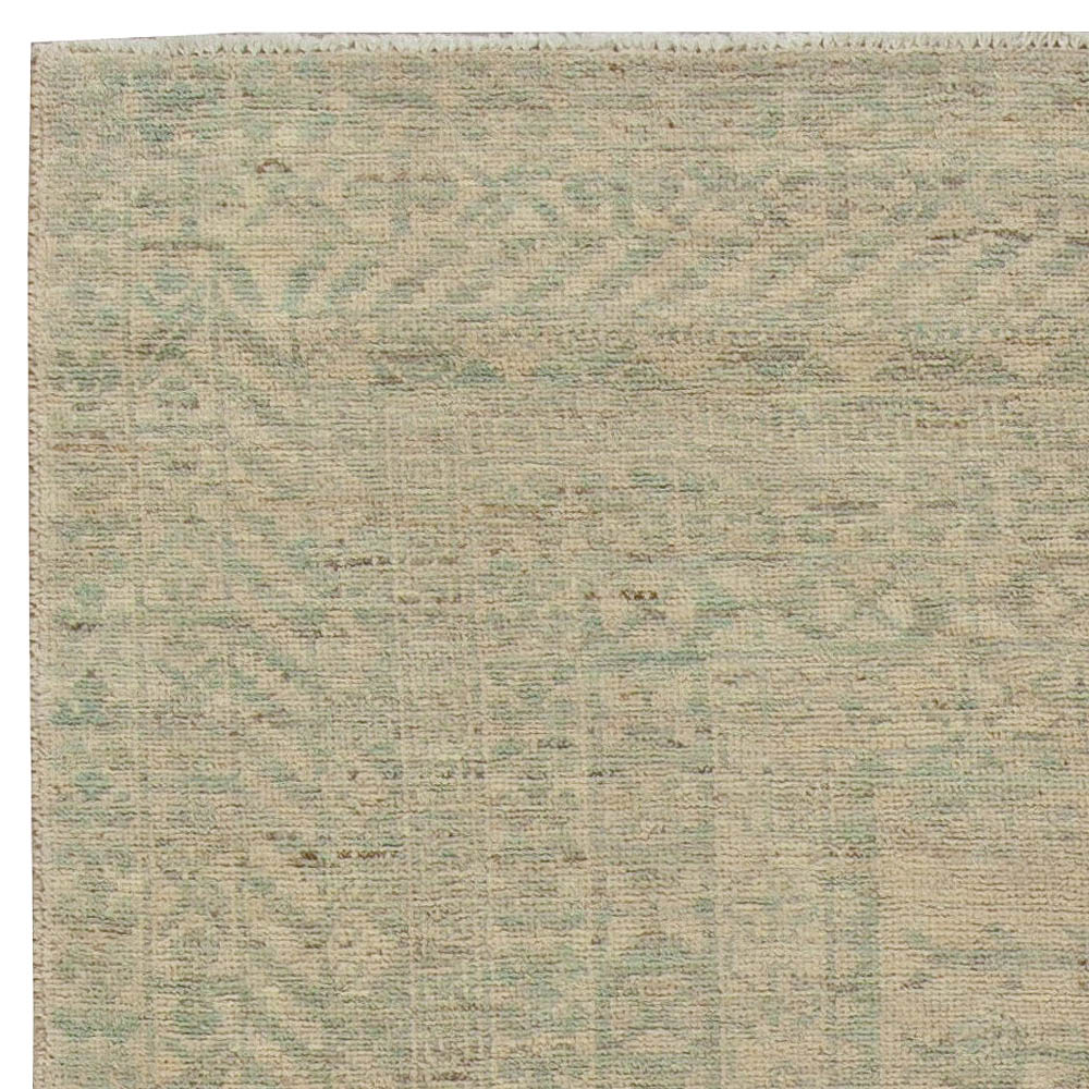 Doris Leslie Blau Collection Modern Samarkand Taupe, Gray Handmade Wool Rug N11061