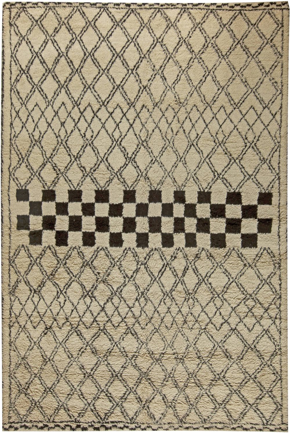 Modern Custom Moroccan Rug N11241