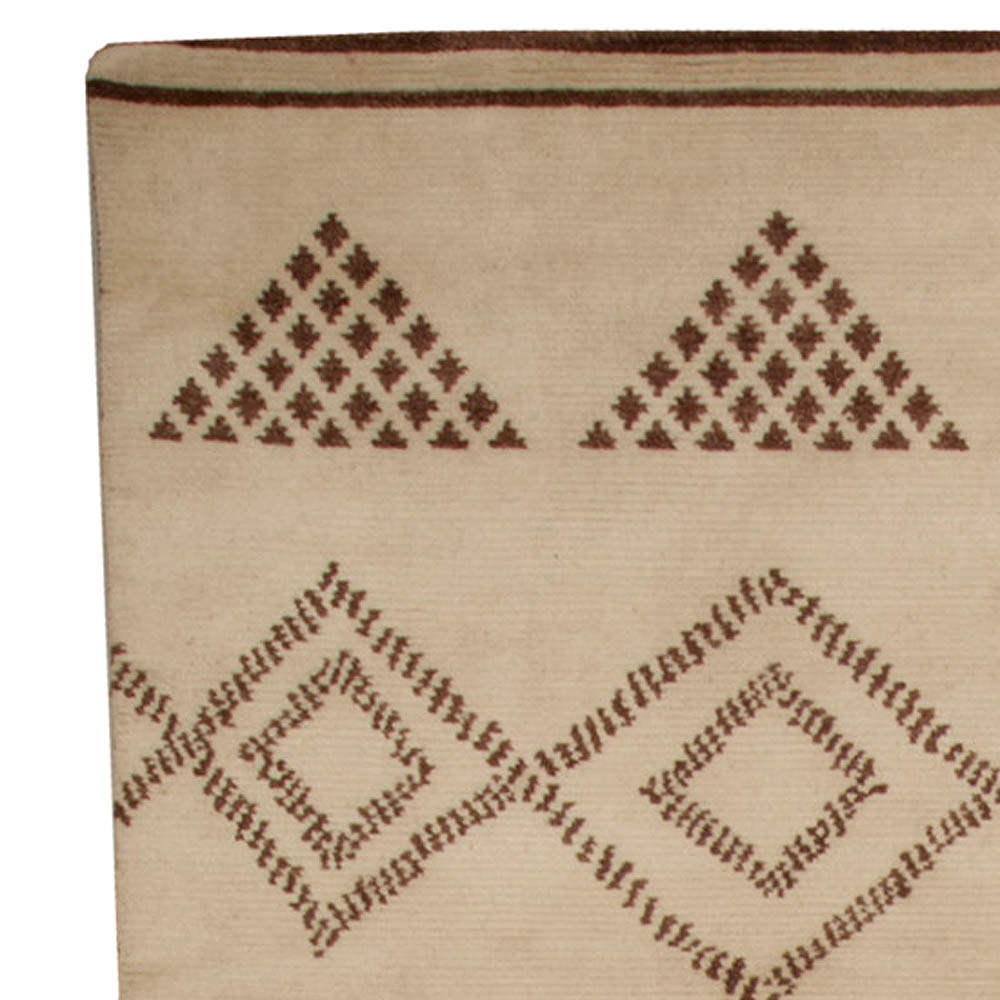 Doris Leslie Blau Collection Tribal Style Moroccan Rug with Diamond Design N10275