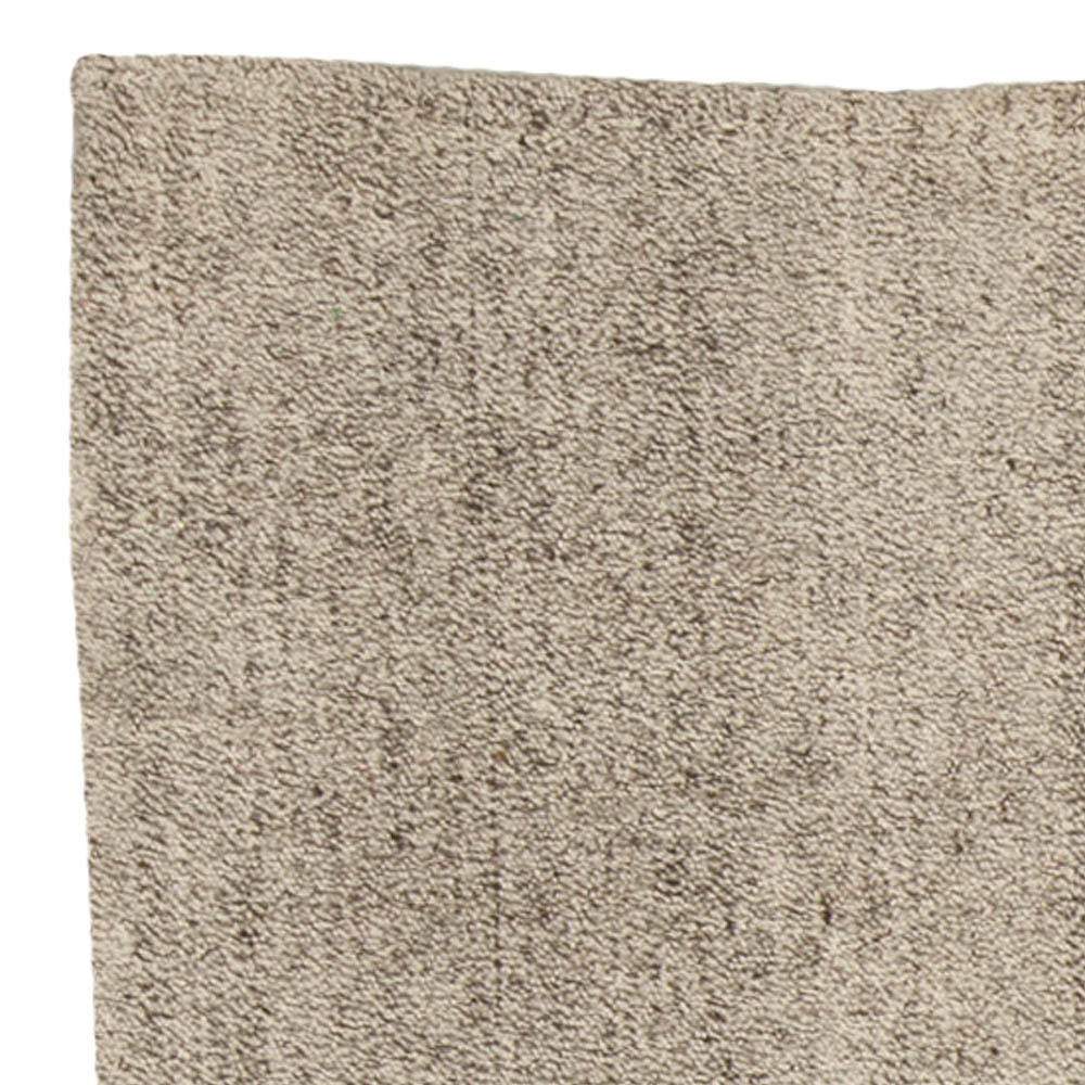 Dorie Leslie Blau Collection Modern Persian Beige & Gray Handmade Wool Kilim Rug N10223