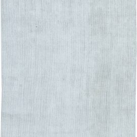 Contemporary Solid Light Gray Hand-Knotted Wool Carpet “Horizon” N11523