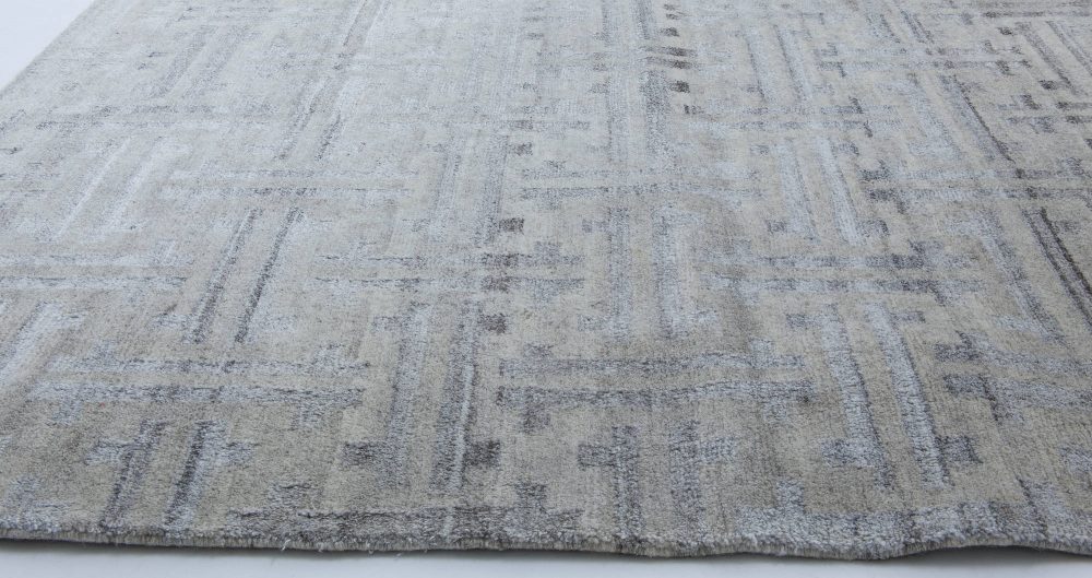 Doris Leslie Blau Collection Terra Blue Hand Knotted in Natural Wool Rug N11528