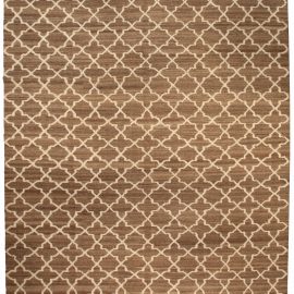 Doris Leslie Blau Collection Modern Tulu Nadu Alhambra Petite Brown & Beige Rug N10313