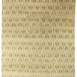 Doris Leslie Blau Collection Quiver Beige and Olive Hemp Rug by Bunny Williams N10537
