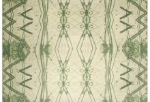Modern Green and Cream <mark class='searchwp-highlight'>Eskayel</mark> Festival Rug N10125