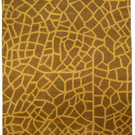 Abstract Modern “Skin” Rug – A Primal Pattern Reimagined N10228