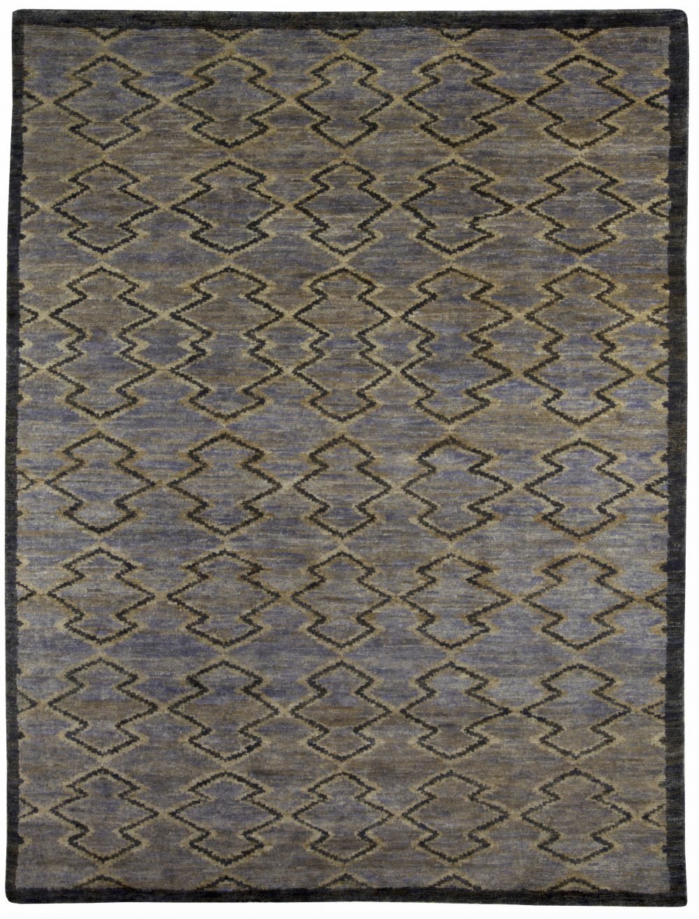 Blue Aztec Rug N10475