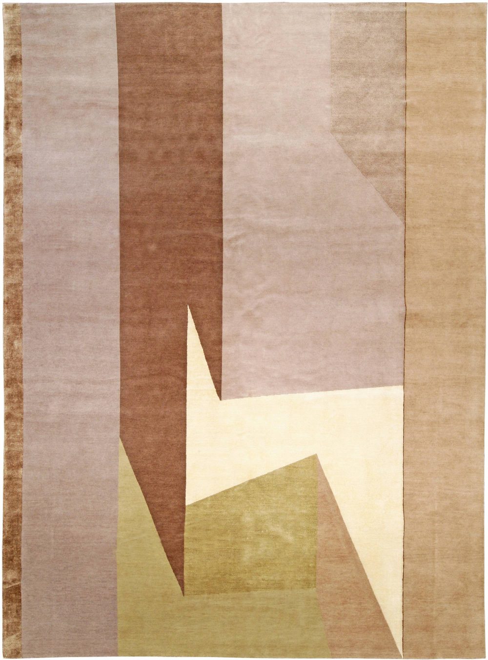 Doris Leslie Blu Collection High-qulity Studio Luxe Art Deco Design Handmade Rug N10945