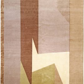 Doris Leslie Blu Collection High-qulity Studio Luxe Art Deco Design Handmade Rug N10945