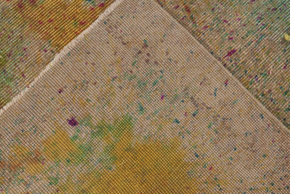 Doris Leslie Blau Collection Abstract Colorful Daliesque Handmde Wool Rug N11733