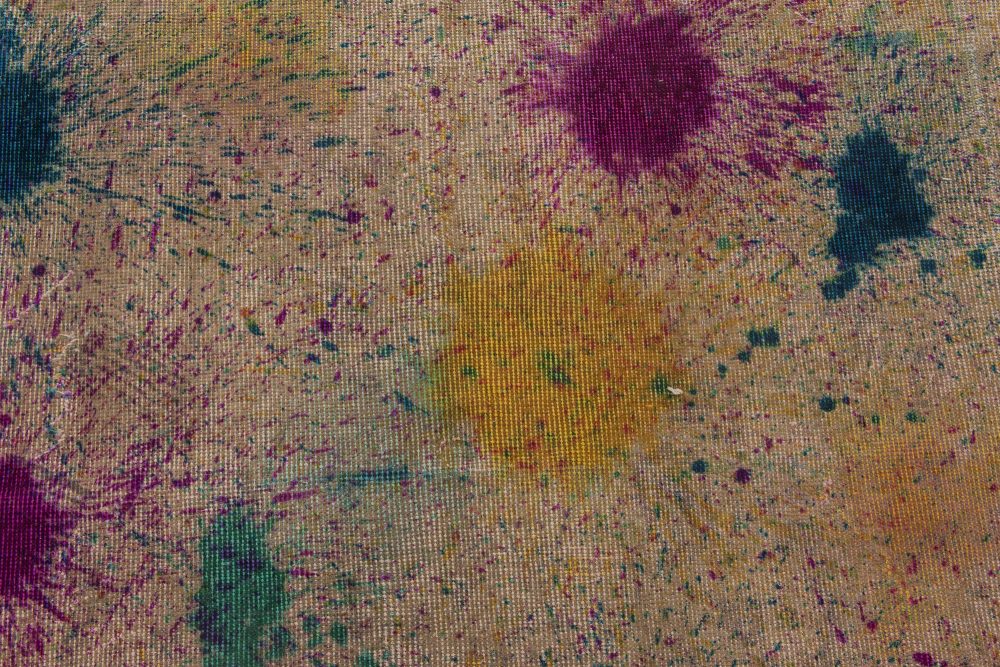 Doris Leslie Blau Collection Abstract Colorful Daliesque Handmde Wool Rug N11733