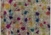 Doris Leslie Blau Collection Abstract Colorful Daliesque Handmde Wool Rug N11721