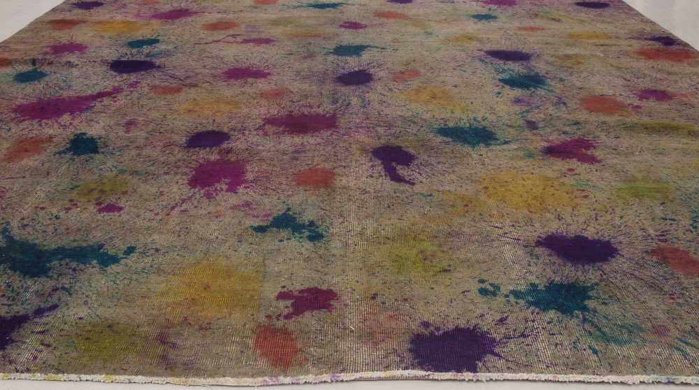 Doris Leslie Blau Collection Abstract Colorful Daliesque Handmde Wool Rug N11721