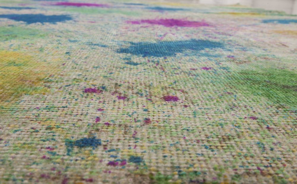 Doris Leslie Blau Collection Multi-Color Daliesque Handmade Wool Rug N11735