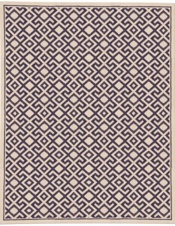 Antique Tabriz Persian Floral Allover Navy Blue Hand-Knotted Wool Carpet – Circa 1900 BB8776