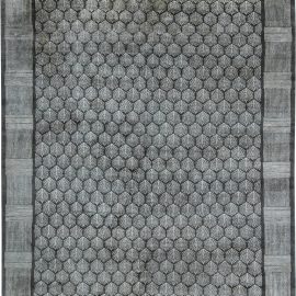 Doris Leslie Blau Collection Tibetan Pine Anthracite and White Handmade Rug N11502